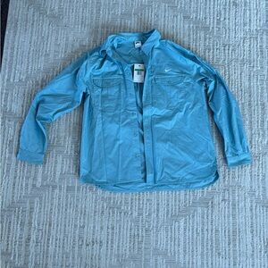 Brand New Men’s Nike Blue Button Up Shirt